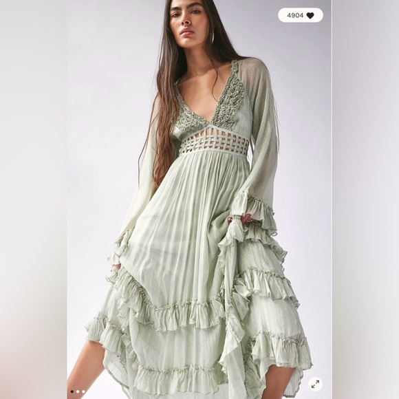 Free People Dresses & Skirts - Free People Seraphina Maxi Dress Womens Medium